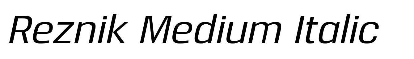 Reznik Medium Italic